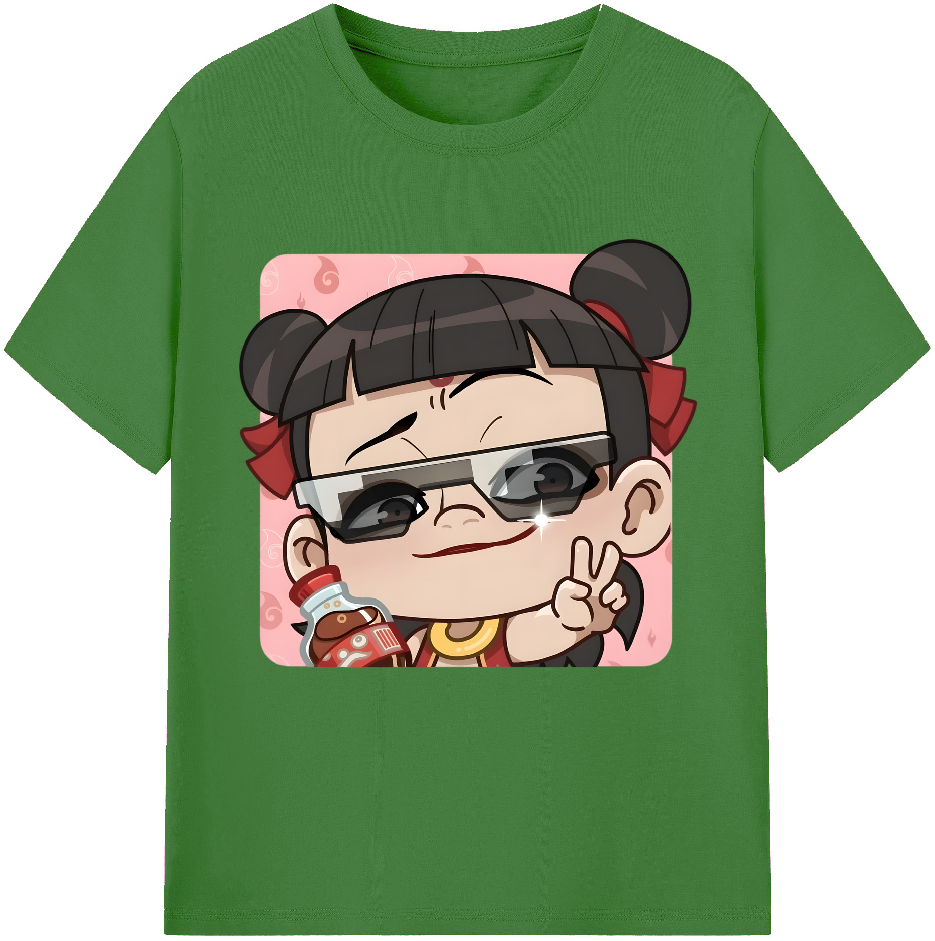 （画像用） Ne Zha 2 ナタ 魔童の大暴れ レディースカジュアルプリントTシャツ（綿100％）